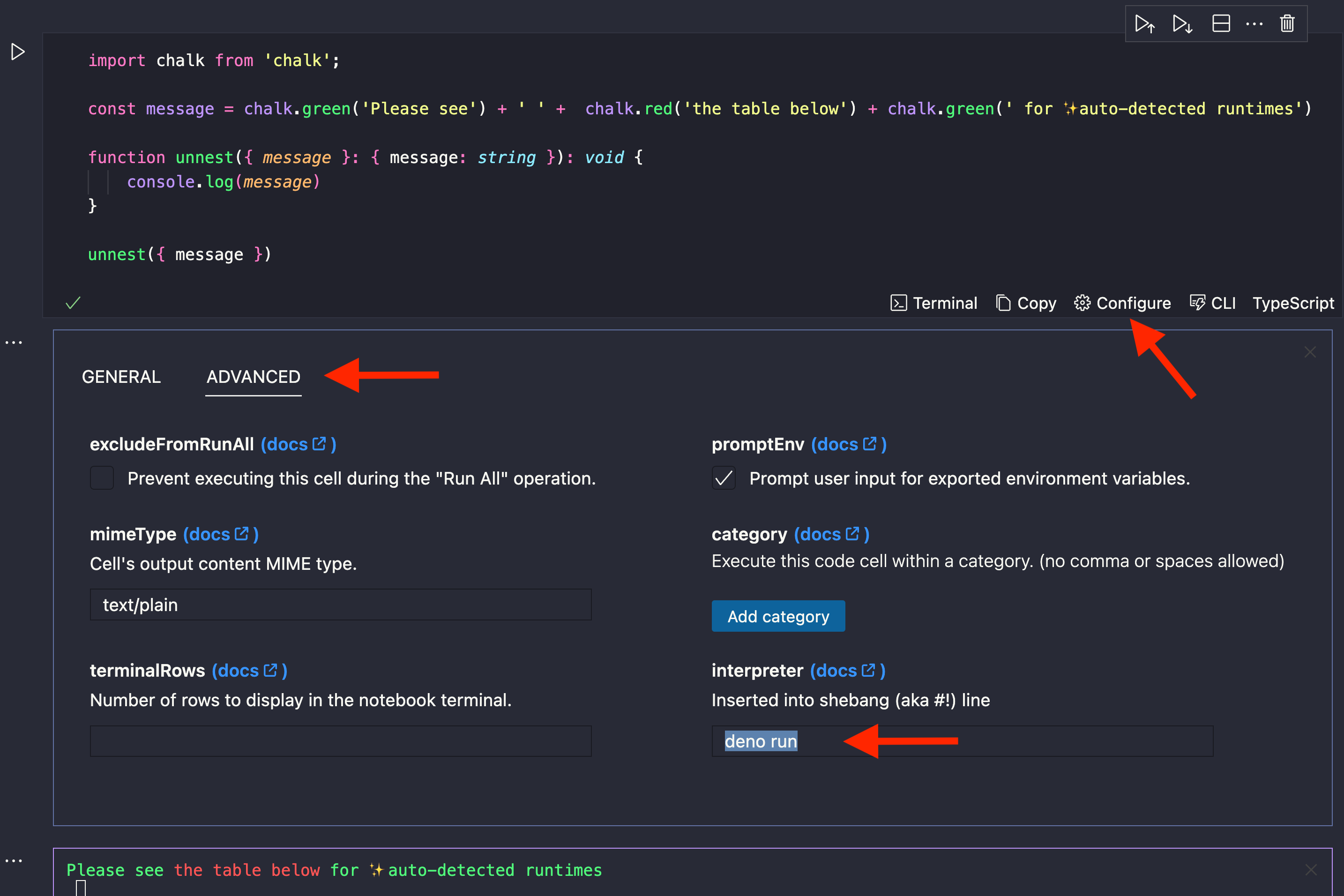 Configure Interpreter