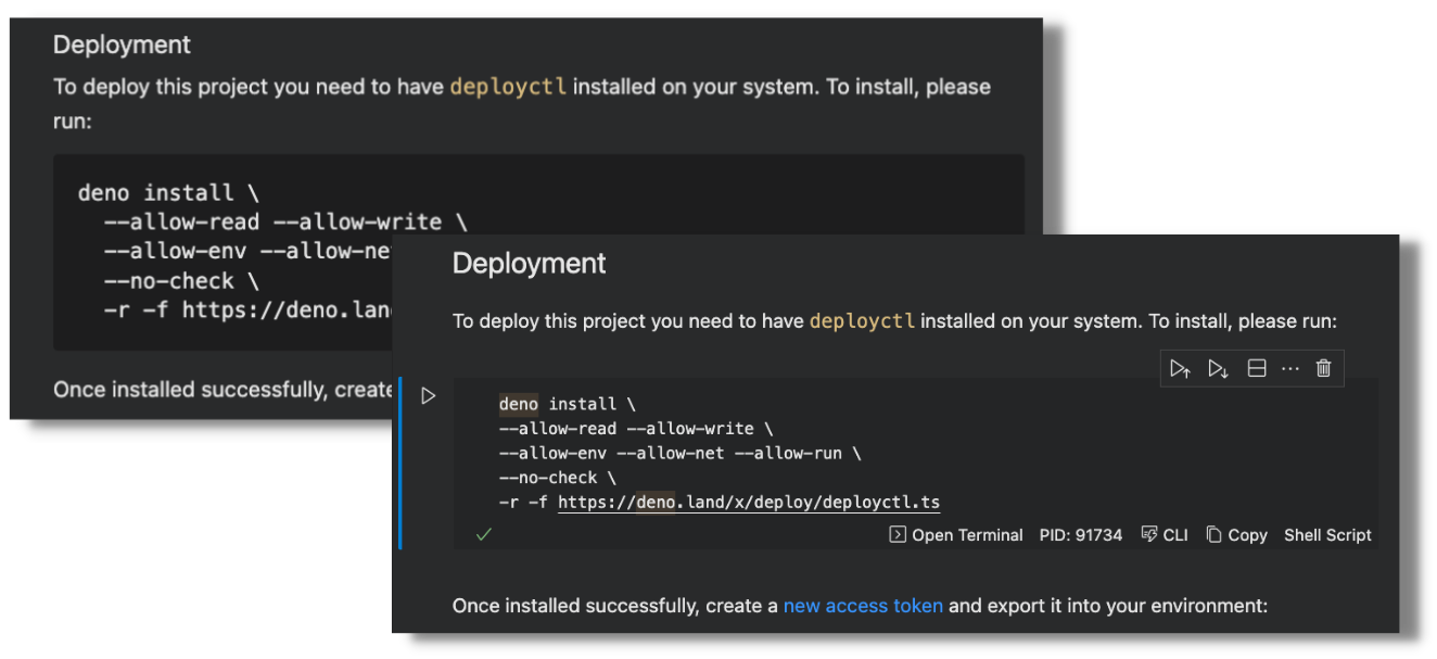 Zero-changes required to turn your README.md into a runnable notebook