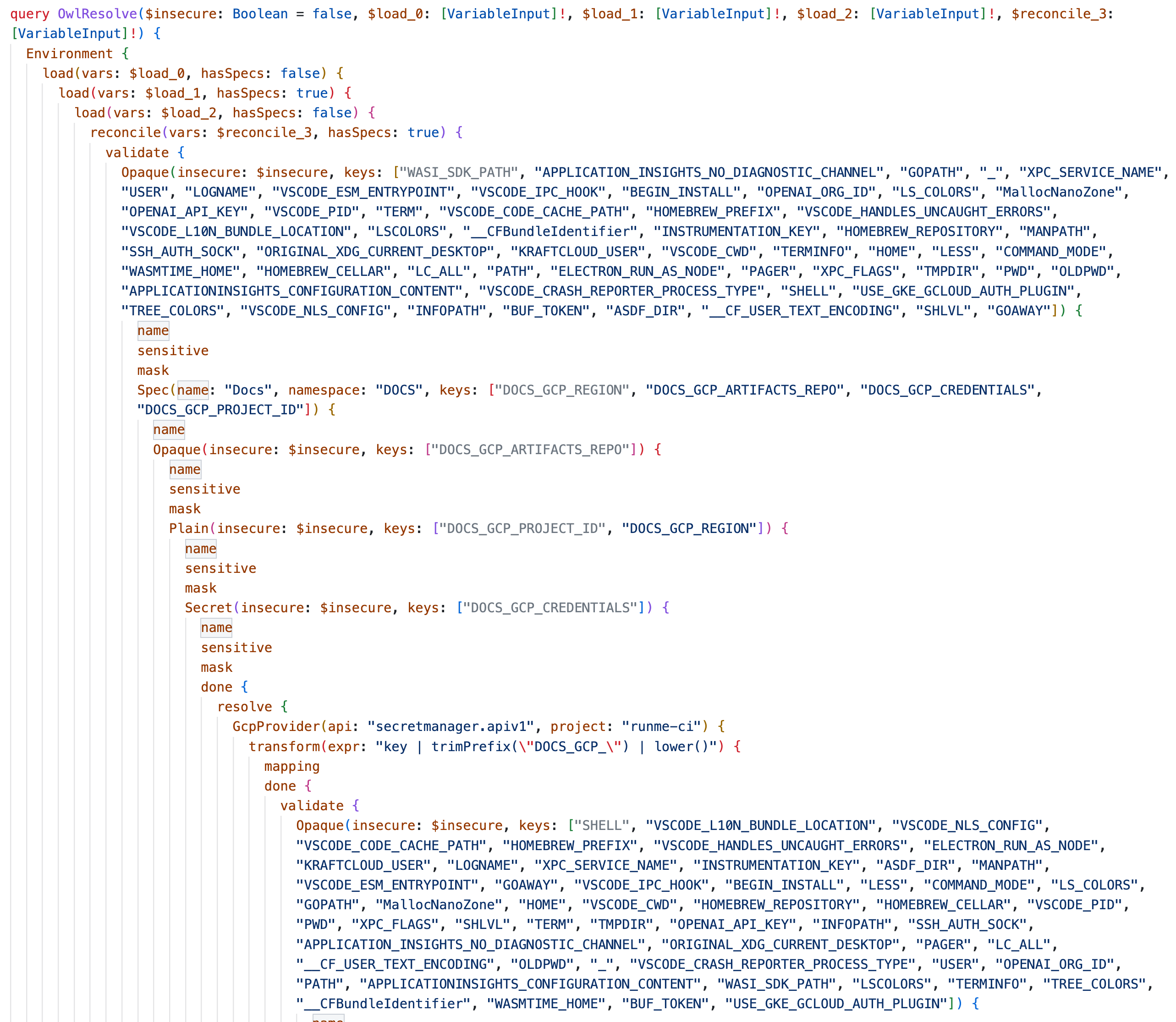 String-rendered Owl resolve query